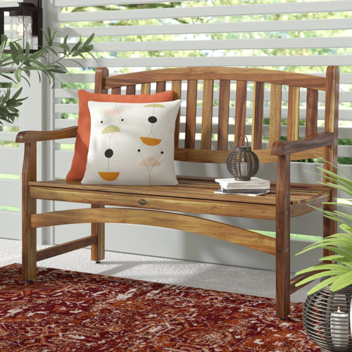 EcoDecors Kent Outdoor Teak Wood Garden Bench/Patio Bench, Bench for